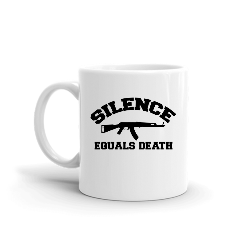 Silence Equals Death : Gun Mug